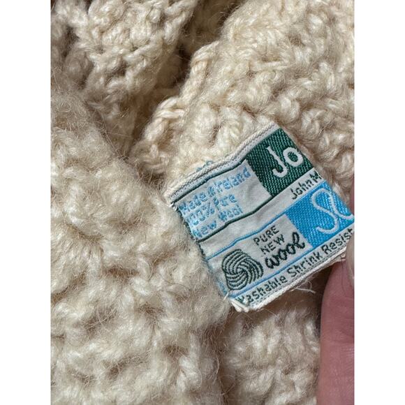 John Molloy - Set of 2 Round Knit Pillow Shams Covers 100% Wool - Picture 5 of 5